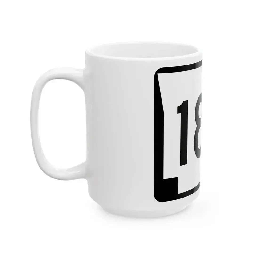 Arkansas 186 (Arkansas) (Road Sign) White Coffee Mug - Go Mug Yourself