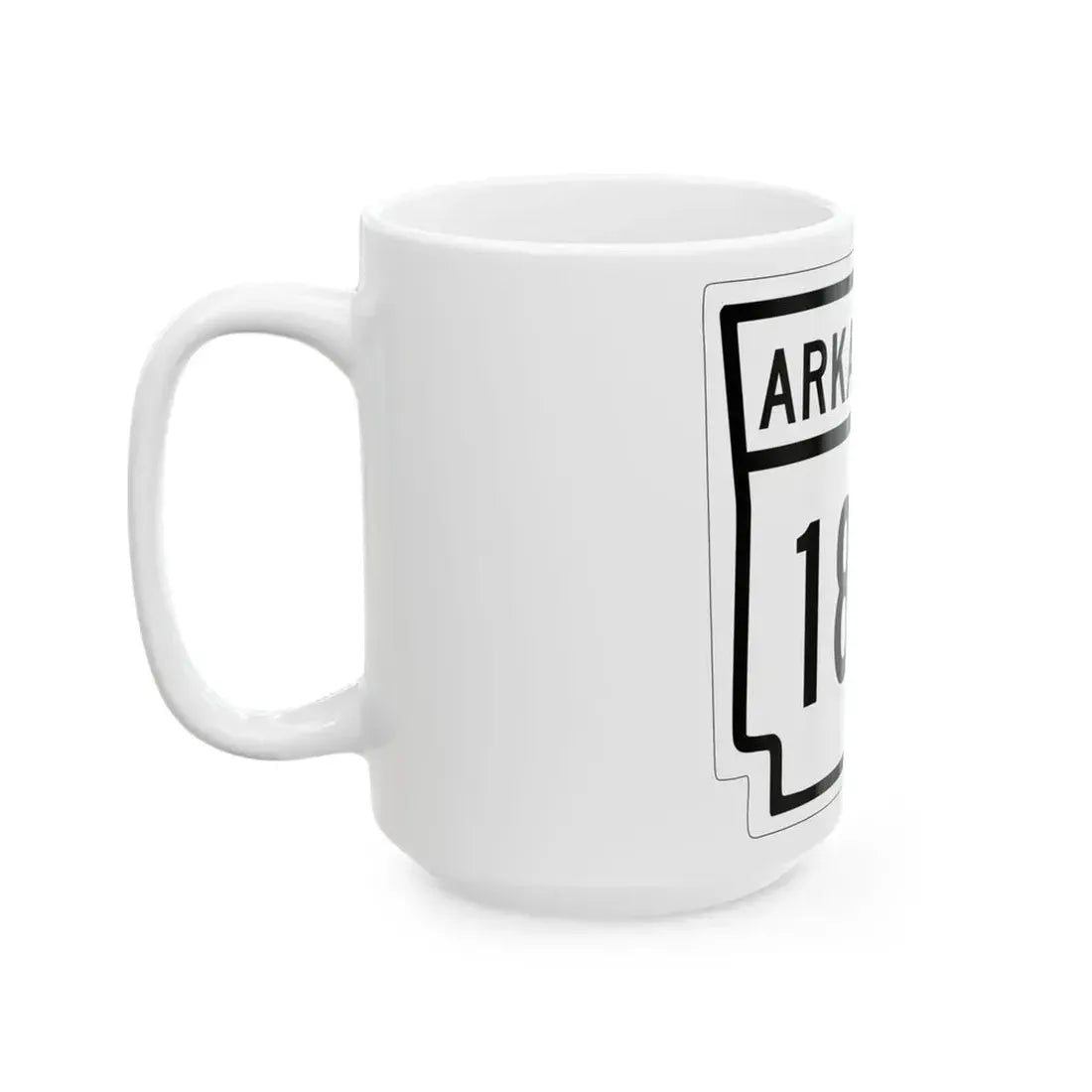Arkansas 187 1948 (Arkansas) (Road Sign) White Coffee Mug - Go Mug Yourself