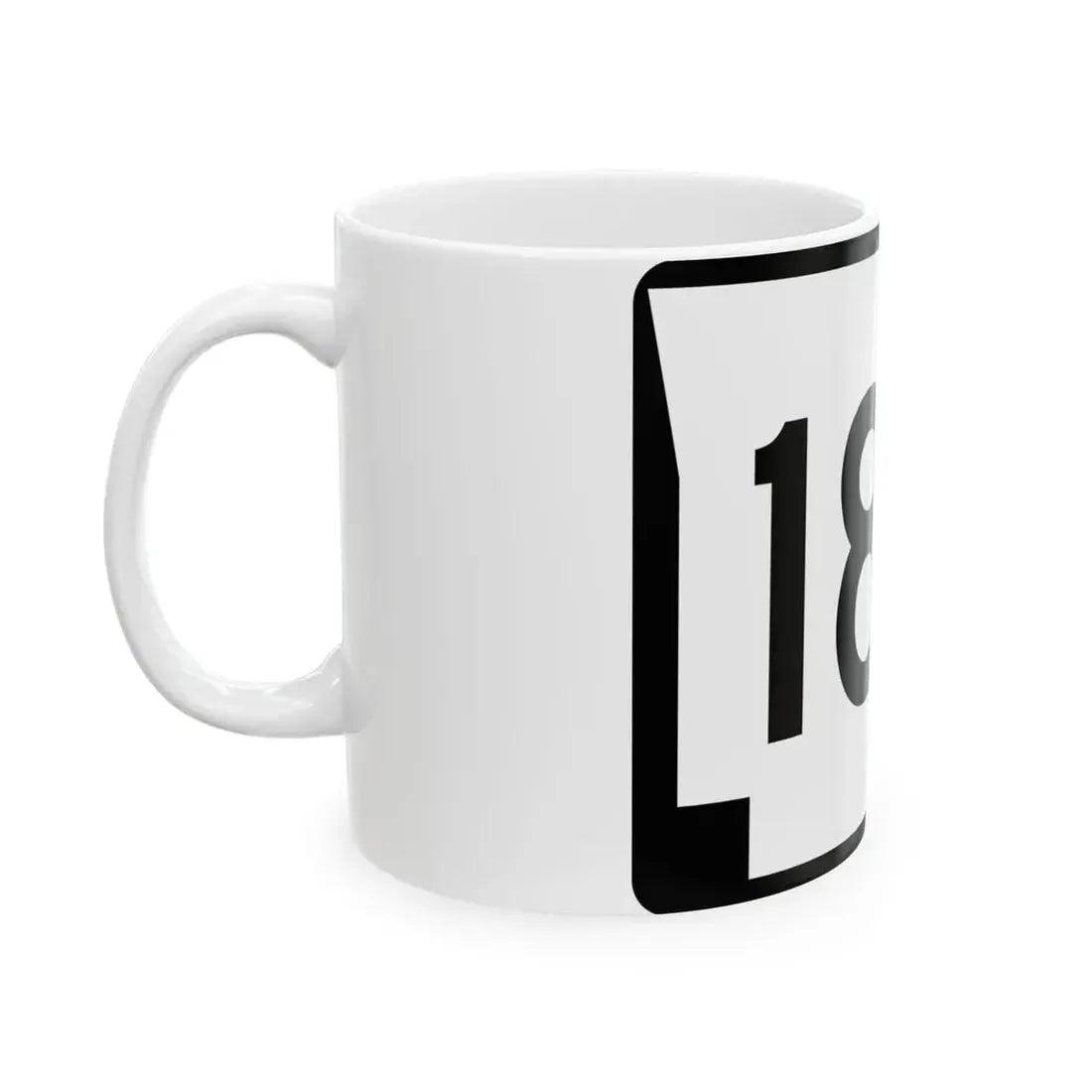 Arkansas 187 (Arkansas) (Road Sign) White Coffee Mug - Go Mug Yourself