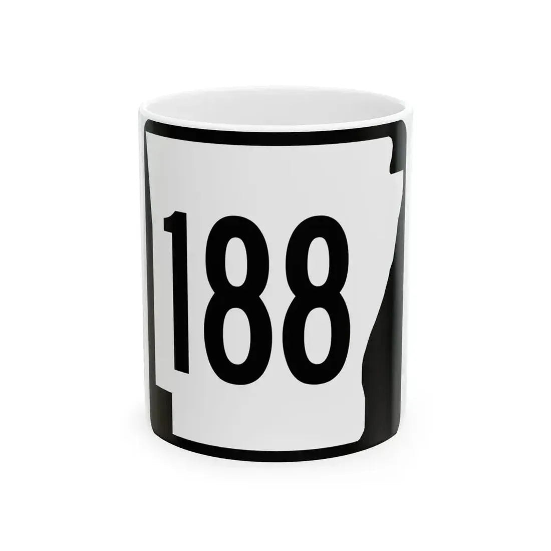 Arkansas 188 1970 (Arkansas) (Road Sign) White Coffee Mug 11oz - Go Mug Yourself