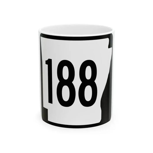 Arkansas 188 1970 (Arkansas) (Road Sign) White Coffee Mug 11oz - Go Mug Yourself