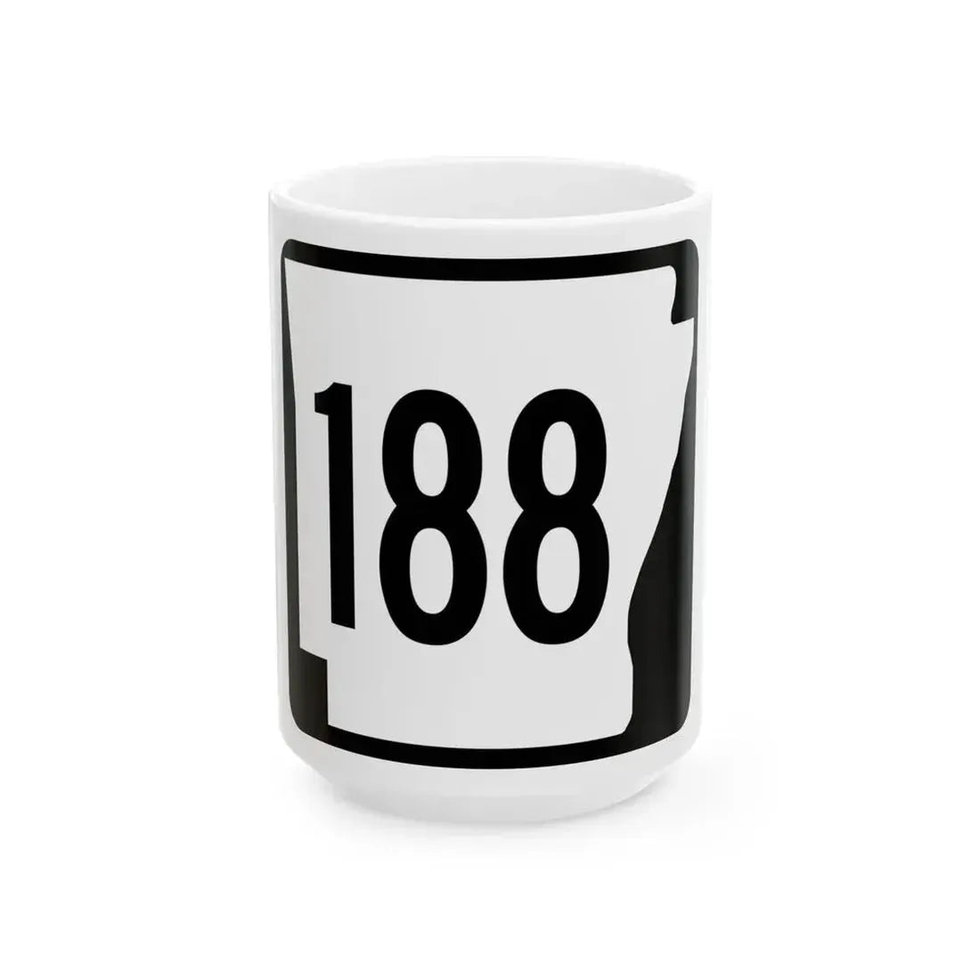 Arkansas 188 1970 (Arkansas) (Road Sign) White Coffee Mug 15oz - Go Mug Yourself