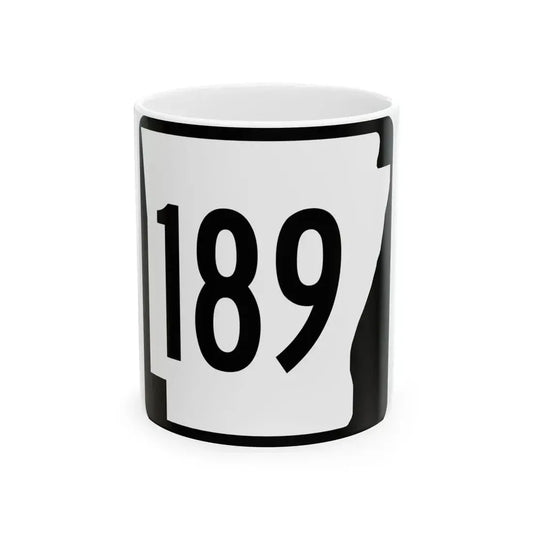 Arkansas 189 1970 (Arkansas) (Road Sign) White Coffee Mug 11oz - Go Mug Yourself