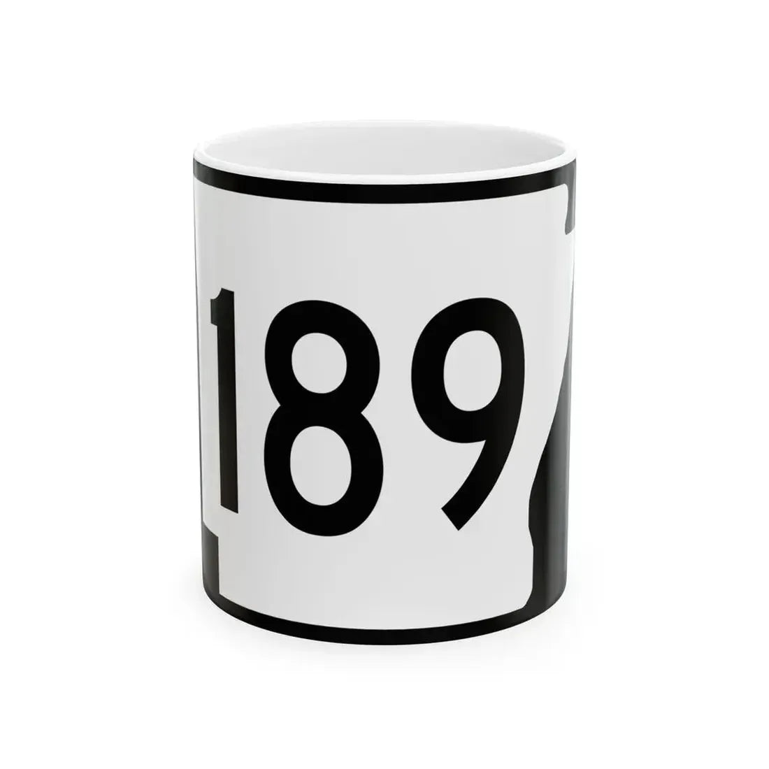 Arkansas 189 (Arkansas) (Road Sign) White Coffee Mug 11oz - Go Mug Yourself