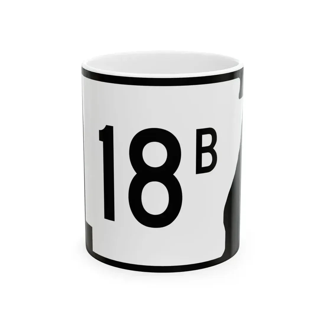 Arkansas 18B (Arkansas) (Road Sign) White Coffee Mug 11oz - Go Mug Yourself