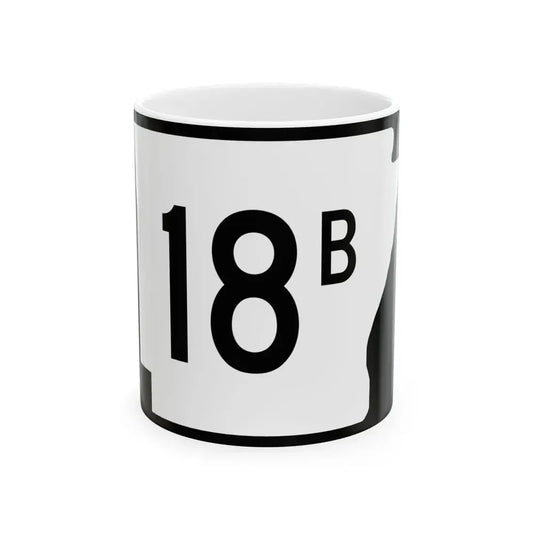 Arkansas 18B (Arkansas) (Road Sign) White Coffee Mug 11oz - Go Mug Yourself