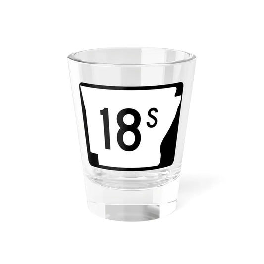 Arkansas 18S (Arkansas) (Road Sign) Shot Glass 1.5oz 1.5oz - Go Mug Yourself