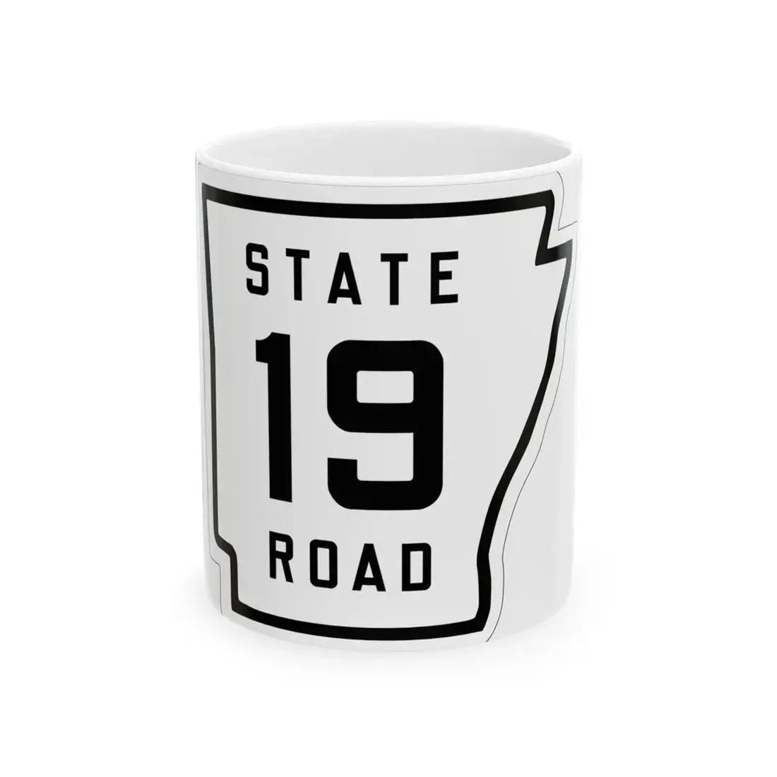 Arkansas 19 1926 (Arkansas) (Road Sign) White Coffee Mug 11oz - Go Mug Yourself
