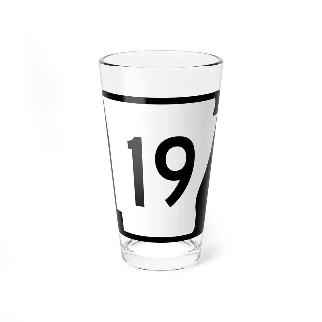 Arkansas 19 (Arkansas) (Road Sign) Pint Glss 16oz 16oz - Go Mug Yourself