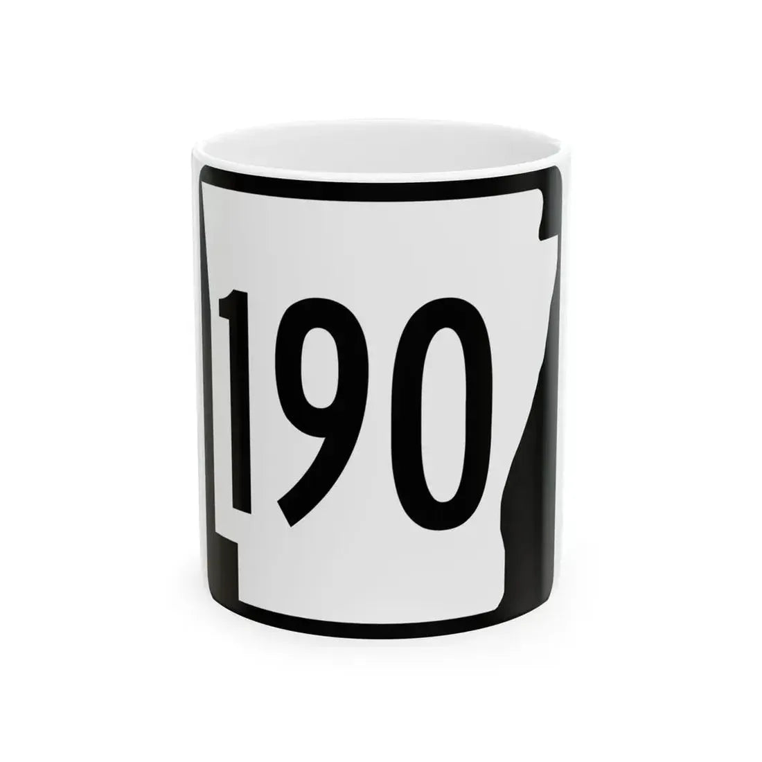 Arkansas 190 1970 (Arkansas) (Road Sign) White Coffee Mug 11oz - Go Mug Yourself