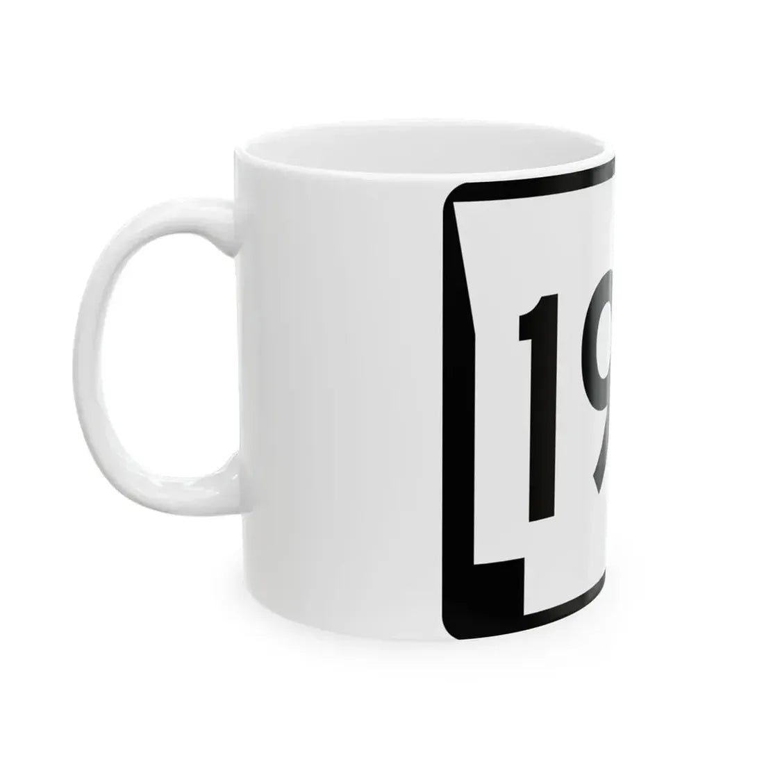 Arkansas 190 (Arkansas) (Road Sign) White Coffee Mug - Go Mug Yourself