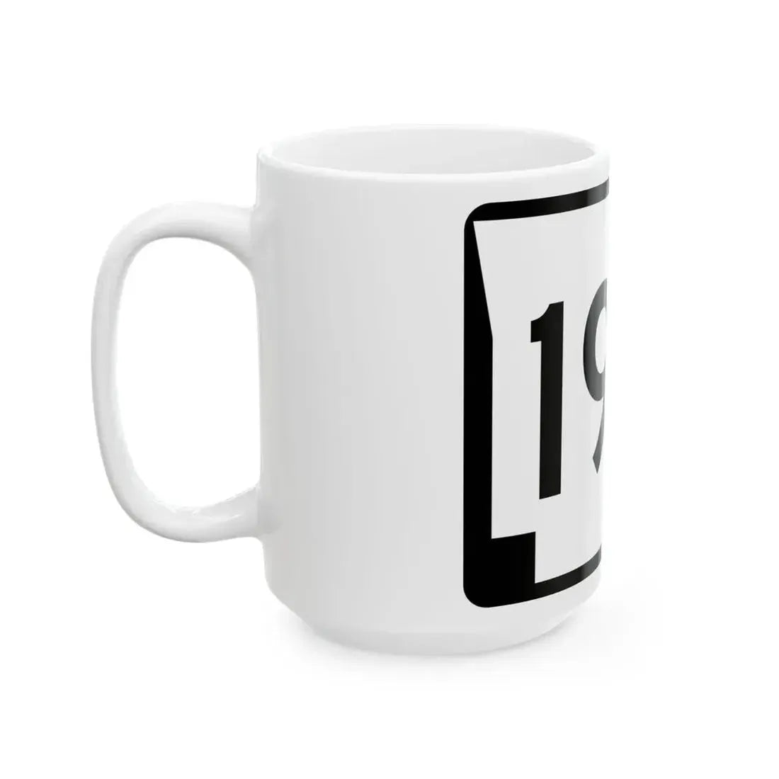 Arkansas 190 (Arkansas) (Road Sign) White Coffee Mug - Go Mug Yourself