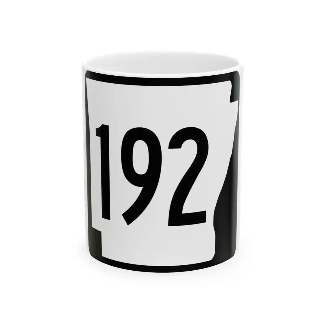 Arkansas 192 1970 (Arkansas) (Road Sign) White Coffee Mug 11oz - Go Mug Yourself