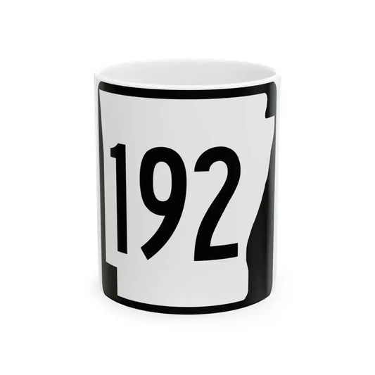 Arkansas 192 1970 (Arkansas) (Road Sign) White Coffee Mug 11oz - Go Mug Yourself