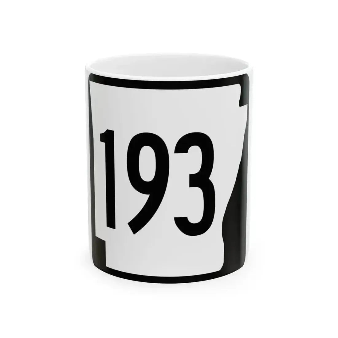 Arkansas 193 1970 (Arkansas) (Road Sign) White Coffee Mug 11oz - Go Mug Yourself