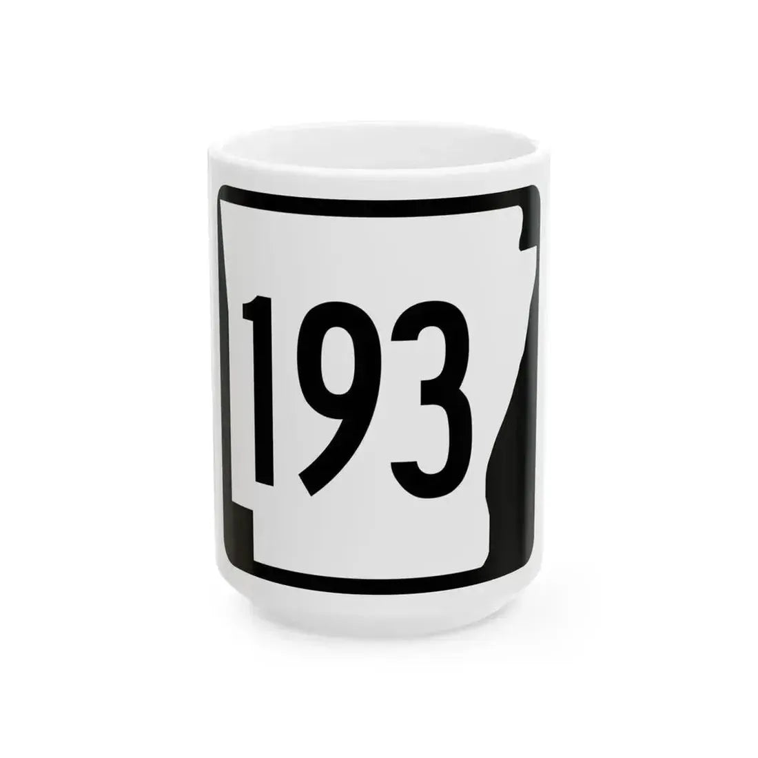 Arkansas 193 1970 (Arkansas) (Road Sign) White Coffee Mug - Go Mug Yourself