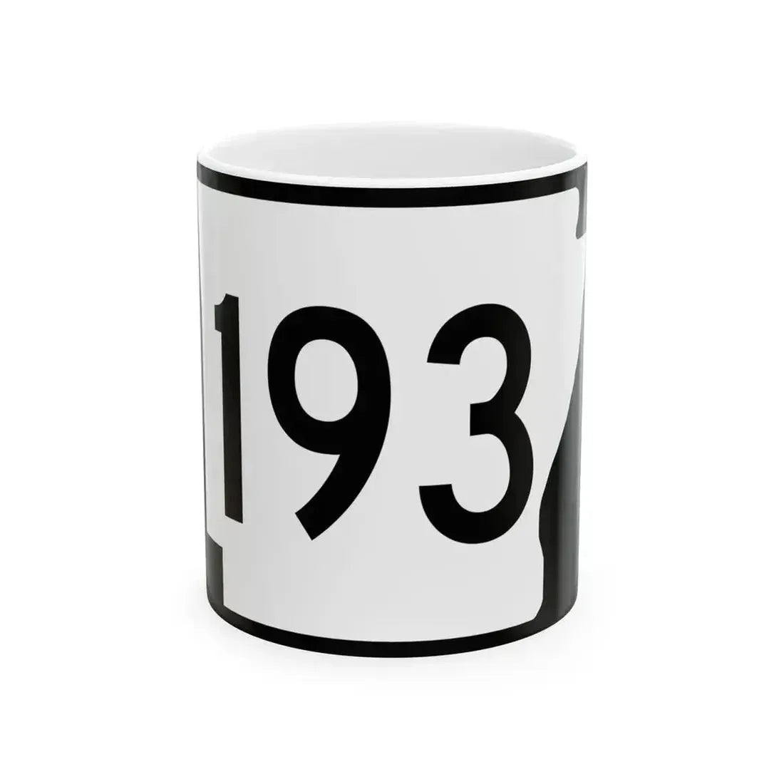 Arkansas 193 (Arkansas) (Road Sign) White Coffee Mug 11oz - Go Mug Yourself