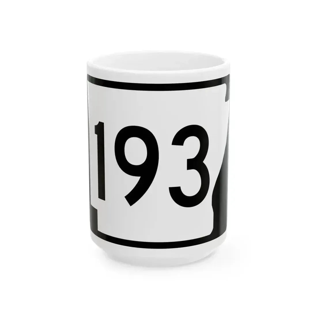Arkansas 193 (Arkansas) (Road Sign) White Coffee Mug 15oz - Go Mug Yourself