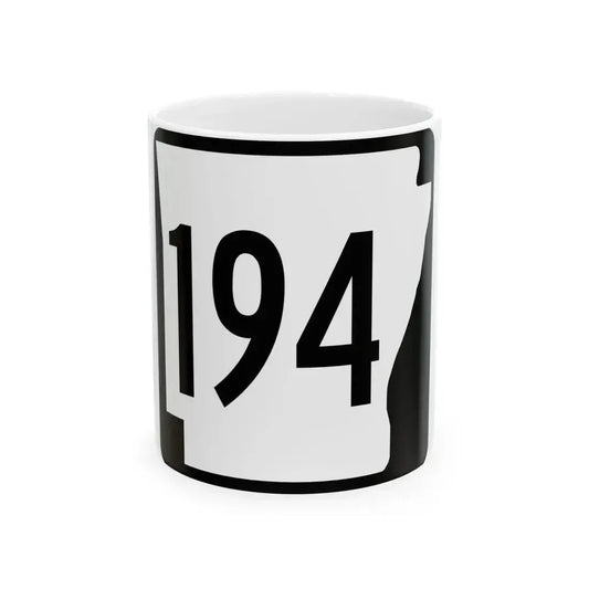 Arkansas 194 1970 (Arkansas) (Road Sign) White Coffee Mug 11oz - Go Mug Yourself