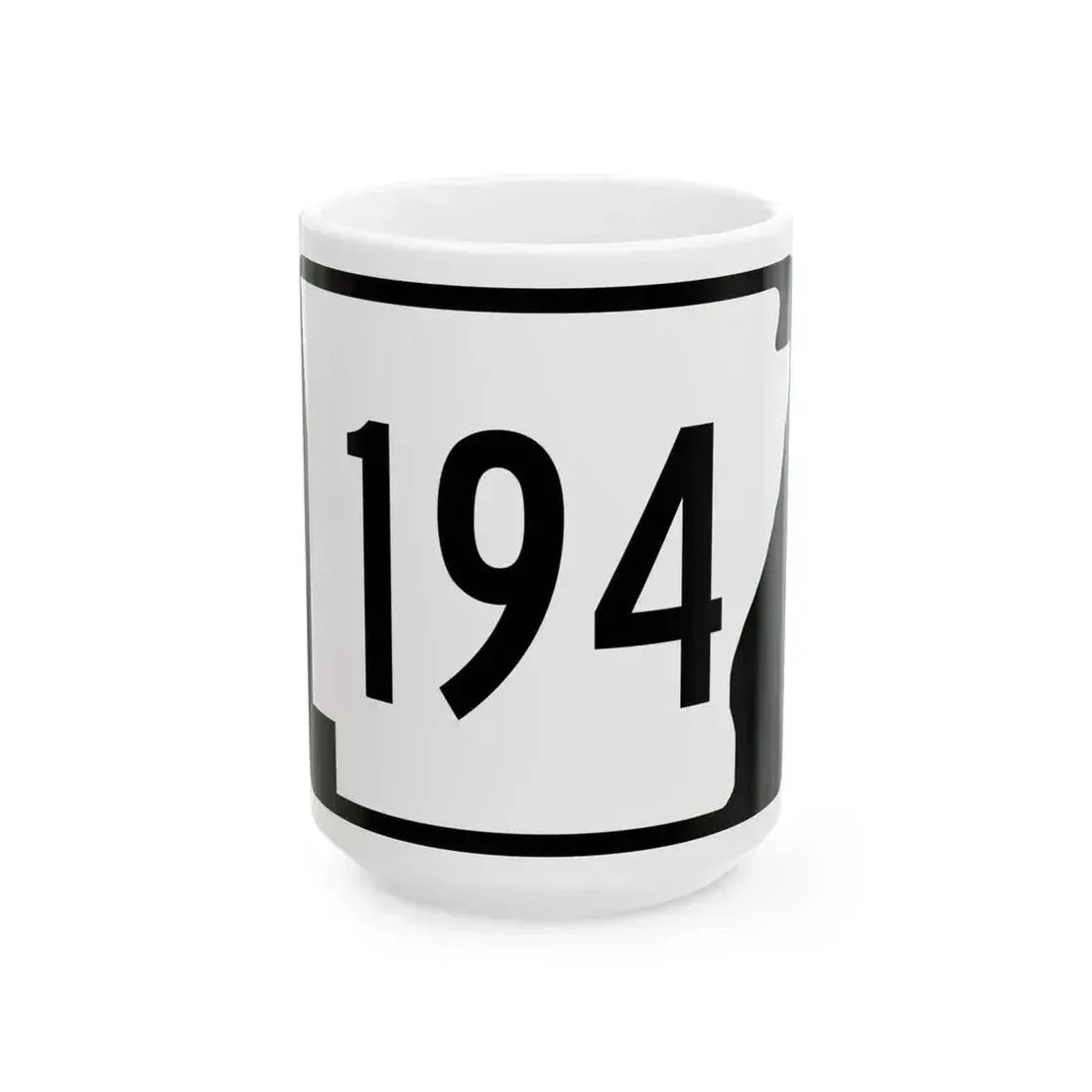 Arkansas 194 (Arkansas) (Road Sign) White Coffee Mug 15oz - Go Mug Yourself