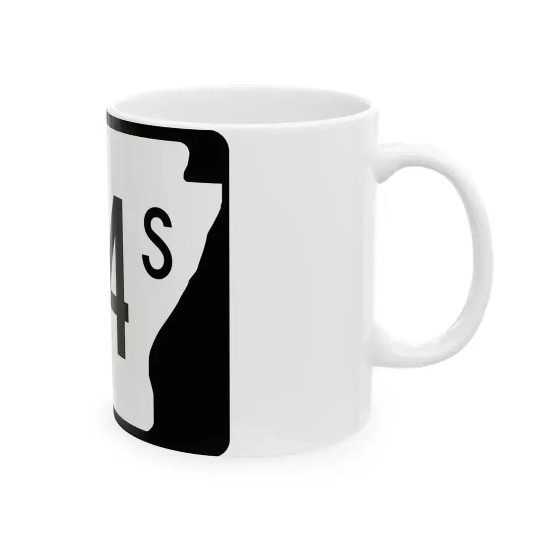 Arkansas 194S (Arkansas) (Road Sign) White Coffee Mug - Go Mug Yourself