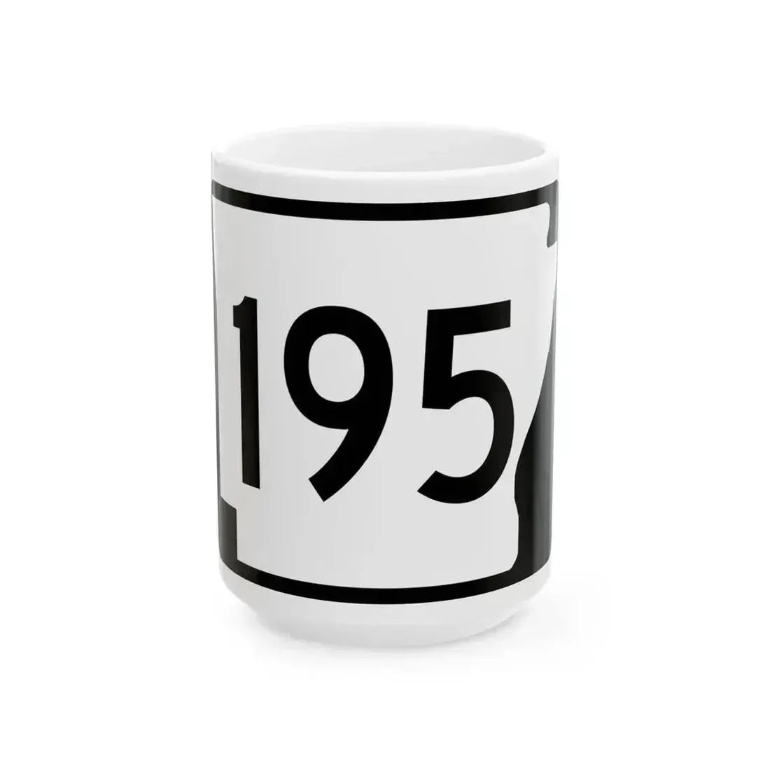 Arkansas 195 (Arkansas) (Road Sign) White Coffee Mug 15oz - Go Mug Yourself