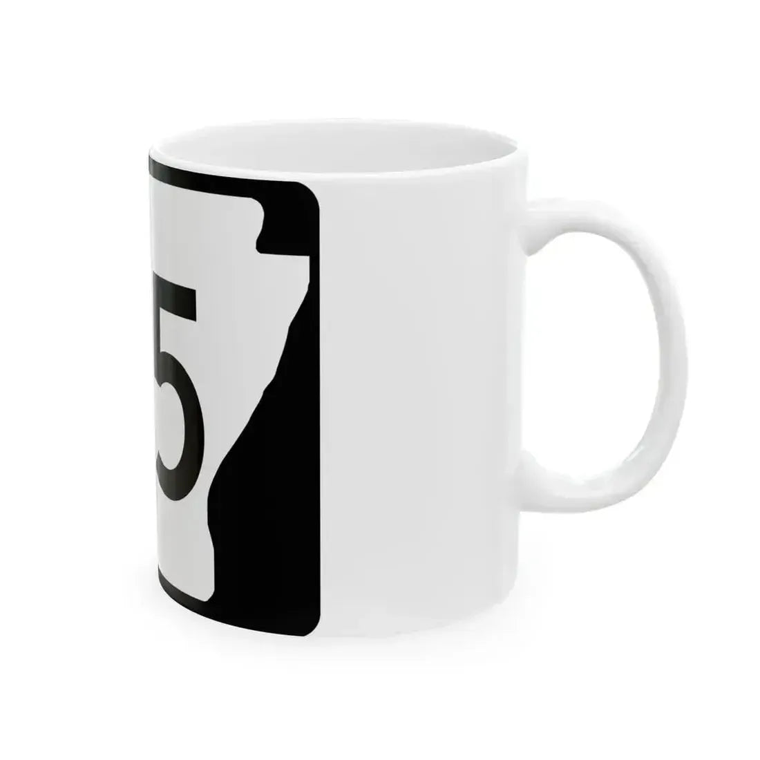 Arkansas 195 (Arkansas) (Road Sign) White Coffee Mug - Go Mug Yourself