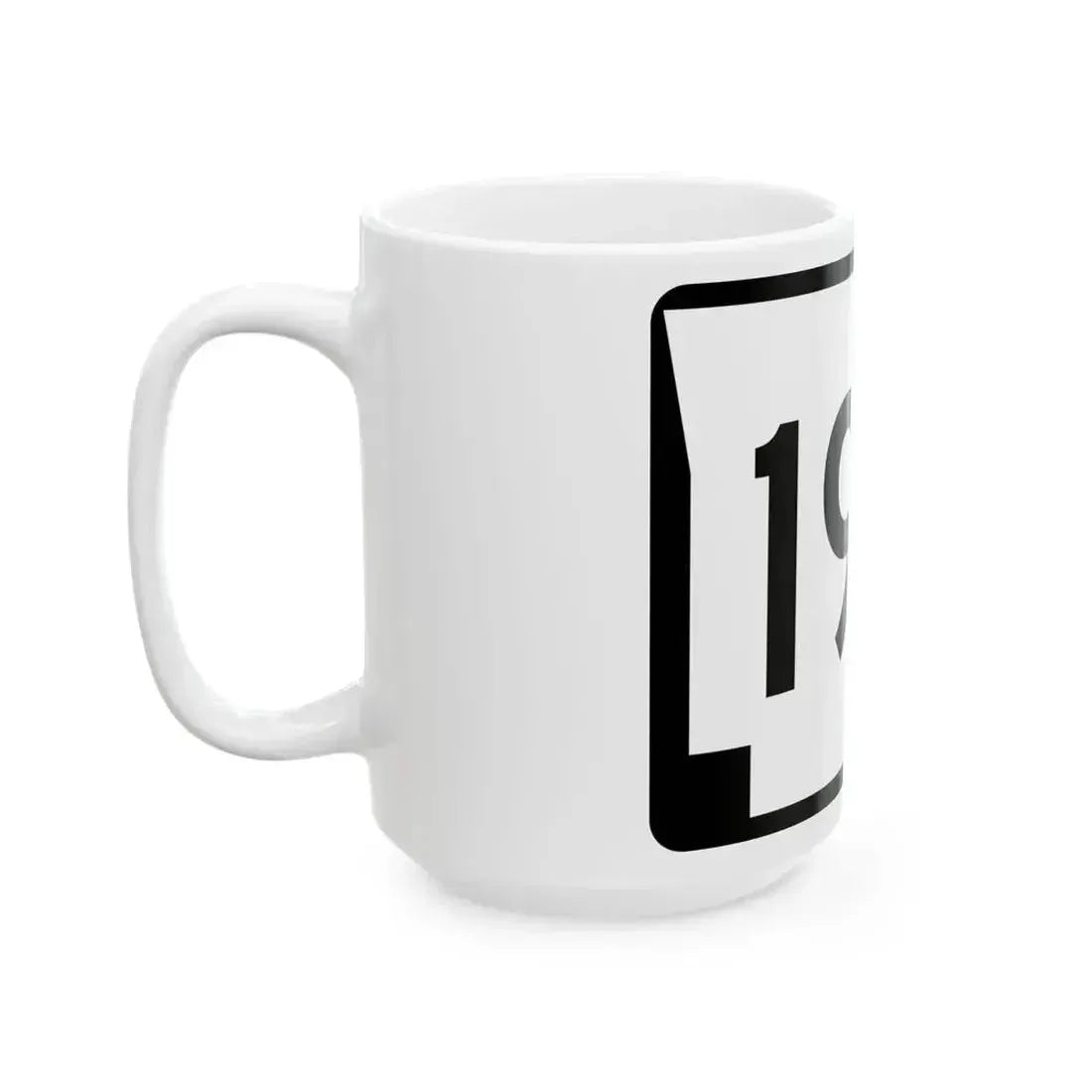 Arkansas 195 (Arkansas) (Road Sign) White Coffee Mug - Go Mug Yourself