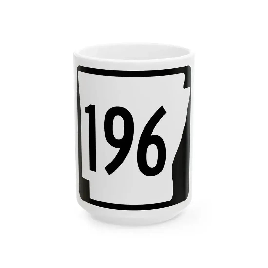 Arkansas 196 1970 (Arkansas) (Road Sign) White Coffee Mug - Go Mug Yourself