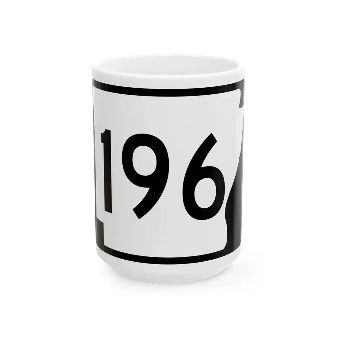 Arkansas 196 (Arkansas) (Road Sign) White Coffee Mug - Go Mug Yourself