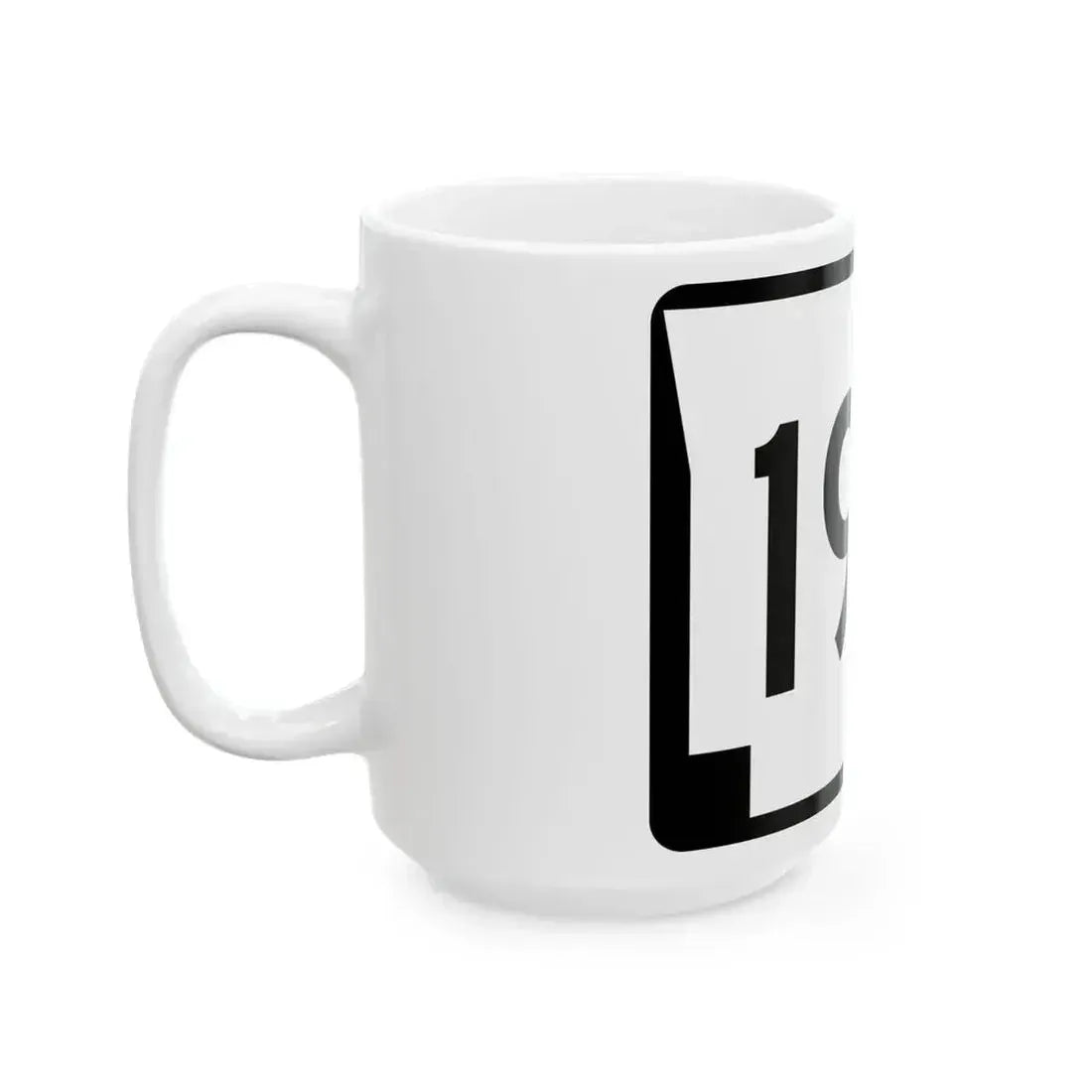 Arkansas 197 (Arkansas) (Road Sign) White Coffee Mug - Go Mug Yourself