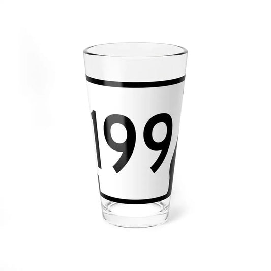 Arkansas 199 (Arkansas) (Road Sign) Pint Glss 16oz 16oz - Go Mug Yourself