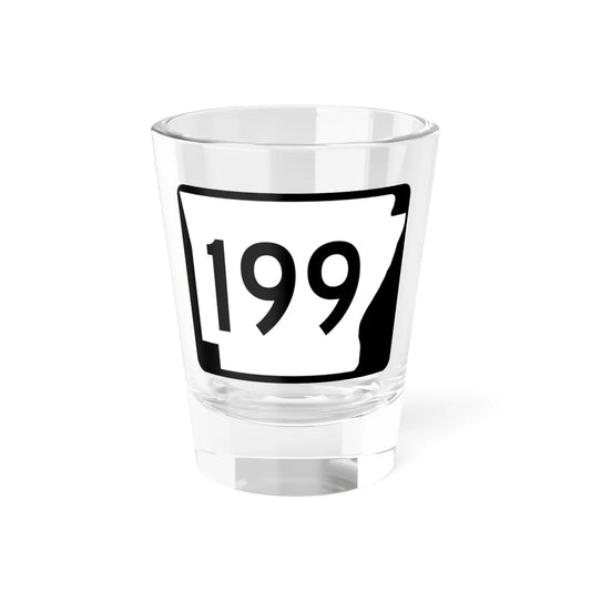 Arkansas 199 (Arkansas) (Road Sign) Shot Glass 1.5oz 1.5oz - Go Mug Yourself