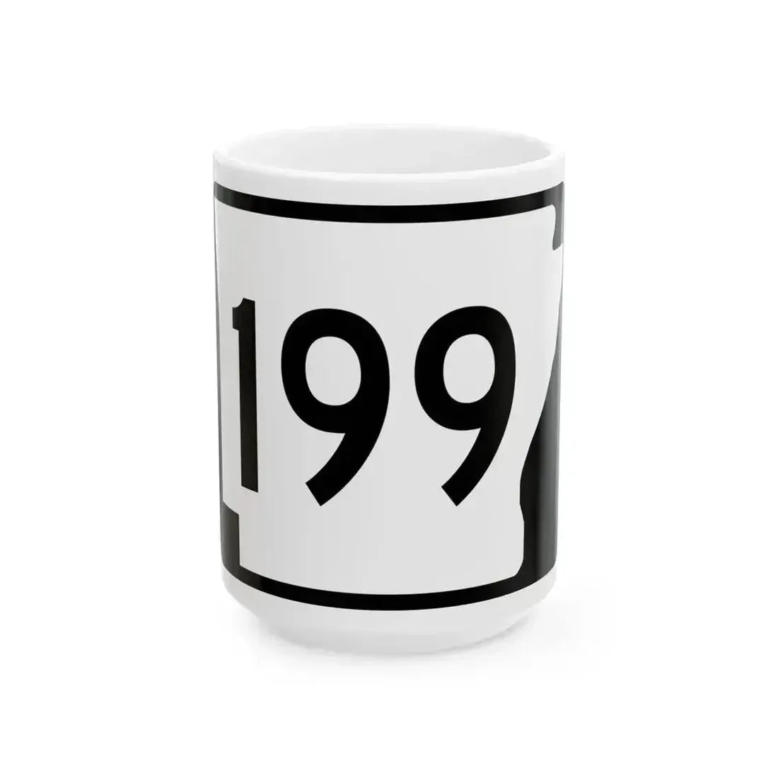 Arkansas 199 (Arkansas) (Road Sign) White Coffee Mug - Go Mug Yourself