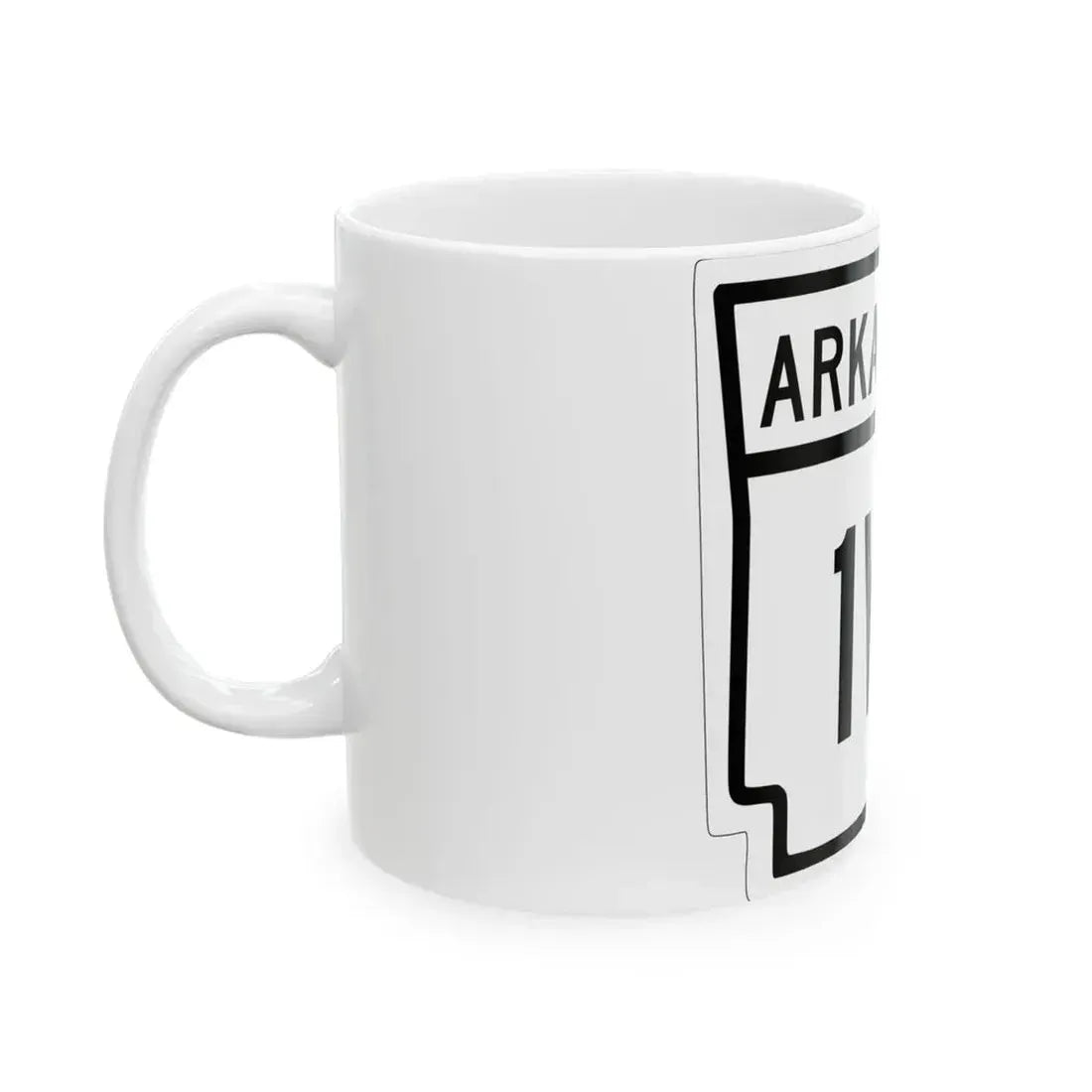 Arkansas 1W 1948 (Arkansas) (Road Sign) White Coffee Mug - Go Mug Yourself