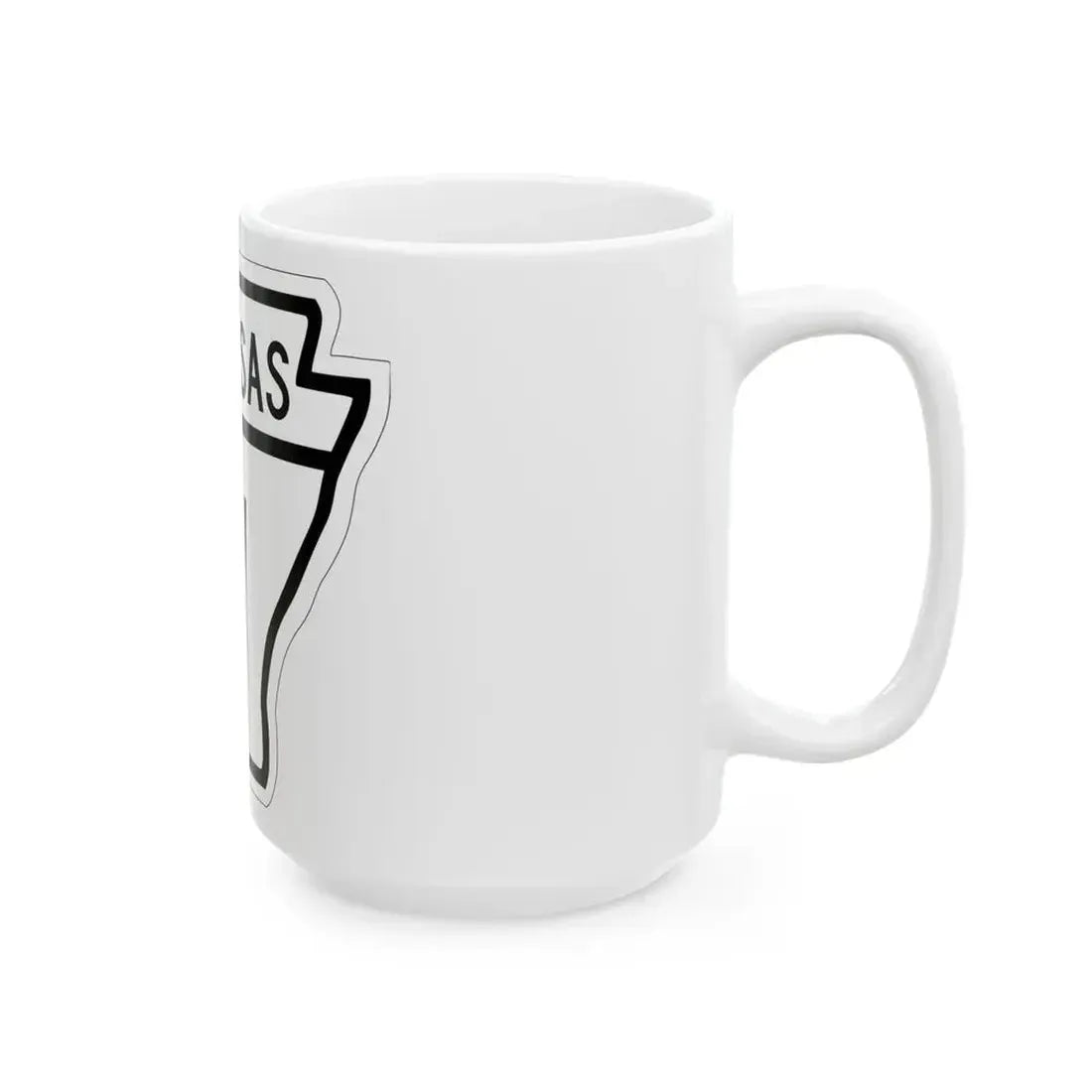 Arkansas 1W 1948 (Arkansas) (Road Sign) White Coffee Mug - Go Mug Yourself
