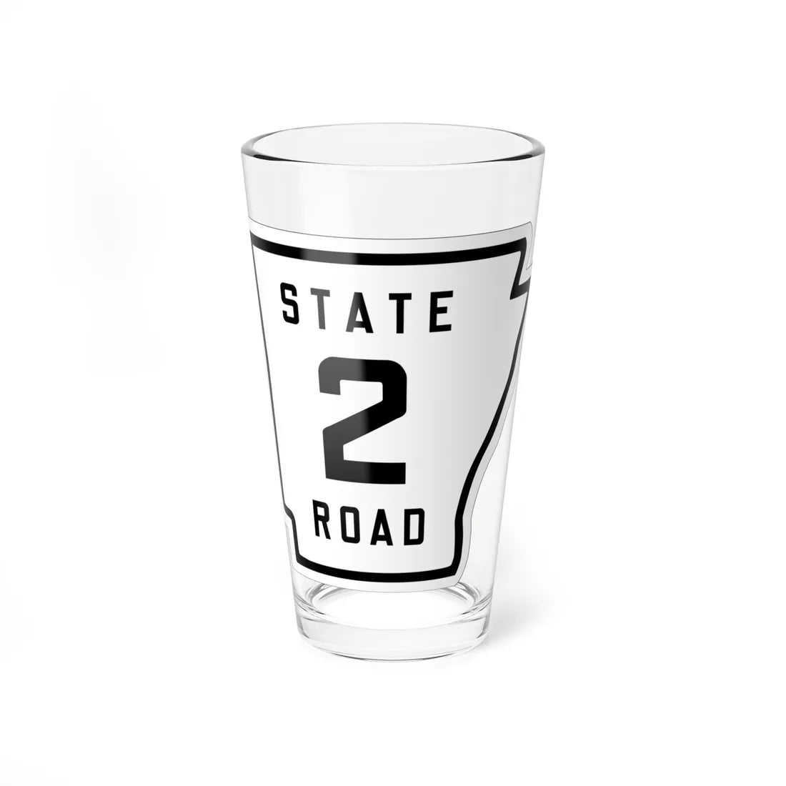 Arkansas 2 1926 (Arkansas) (Road Sign) Pint Glss 16oz 16oz - Go Mug Yourself