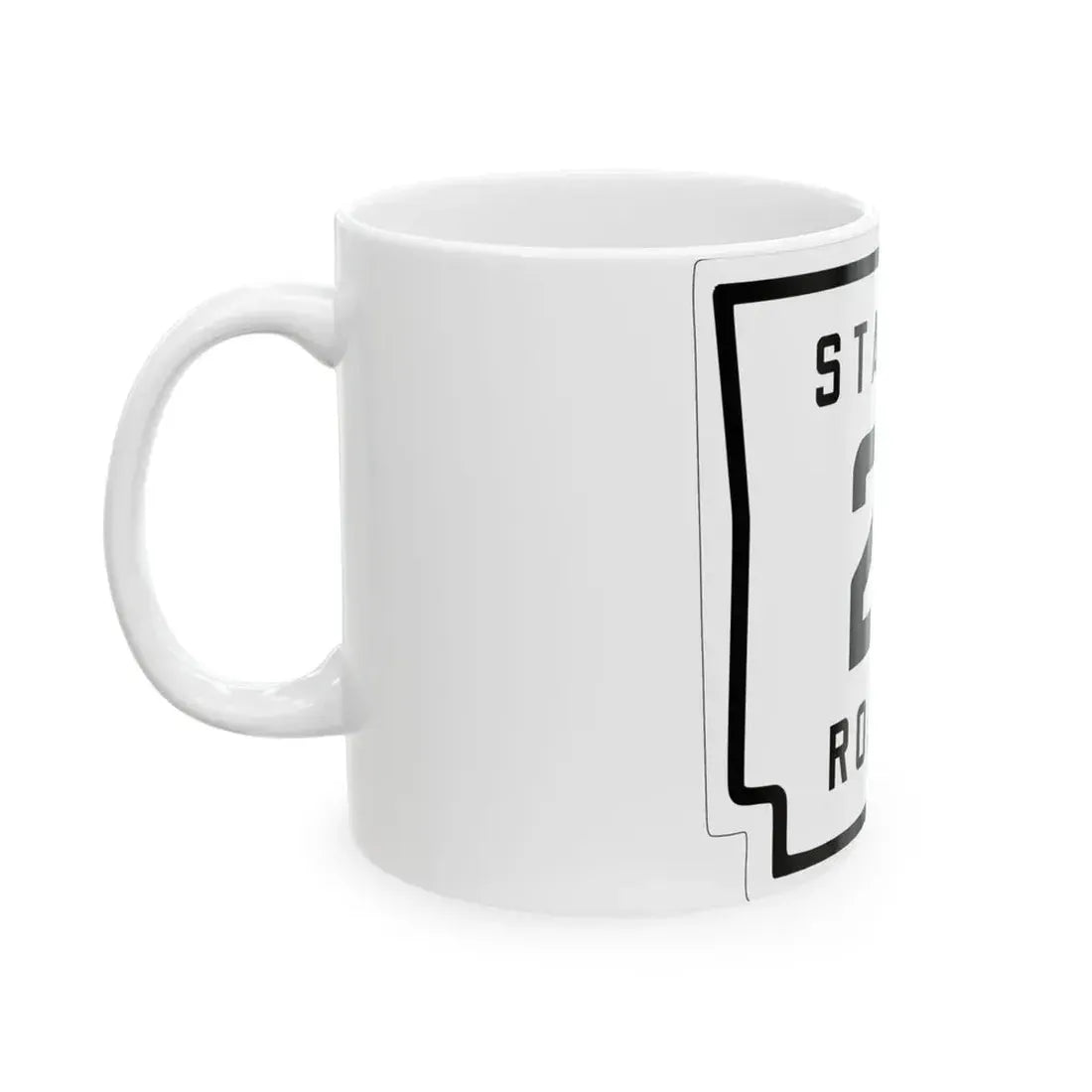 Arkansas 2 1926 (Arkansas) (Road Sign) White Coffee Mug - Go Mug Yourself