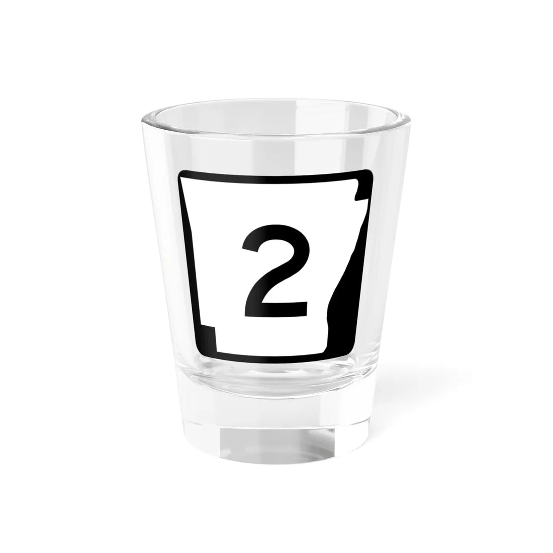 Arkansas 2 (Arkansas) (Road Sign) Shot Glass 1.5oz 1.5oz - Go Mug Yourself