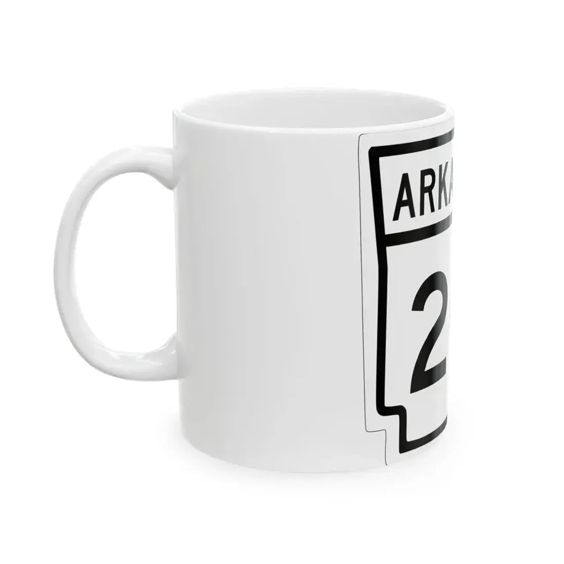 Arkansas 20 1948 (Arkansas) (Road Sign) White Coffee Mug - Go Mug Yourself