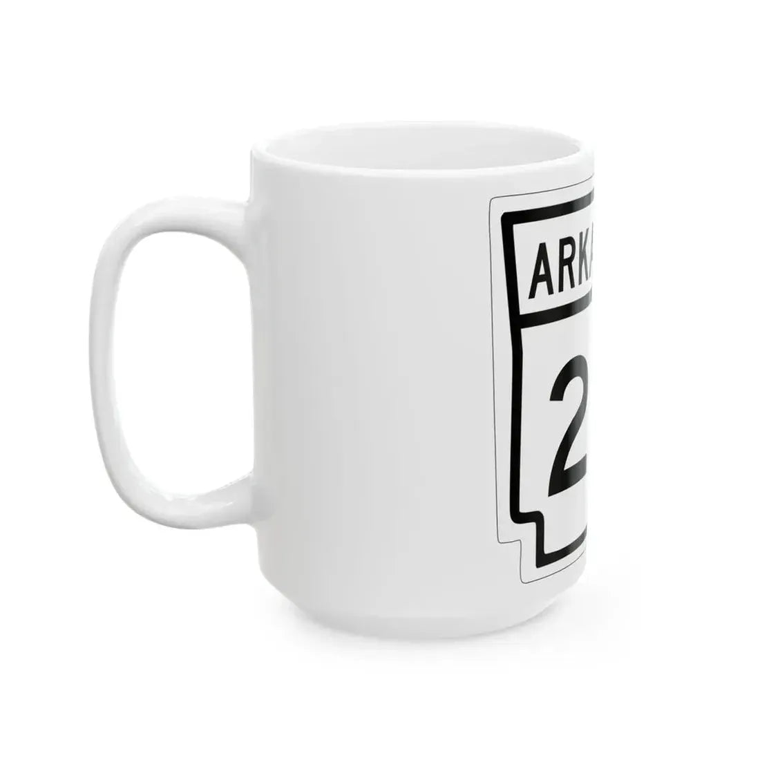Arkansas 20 1948 (Arkansas) (Road Sign) White Coffee Mug - Go Mug Yourself