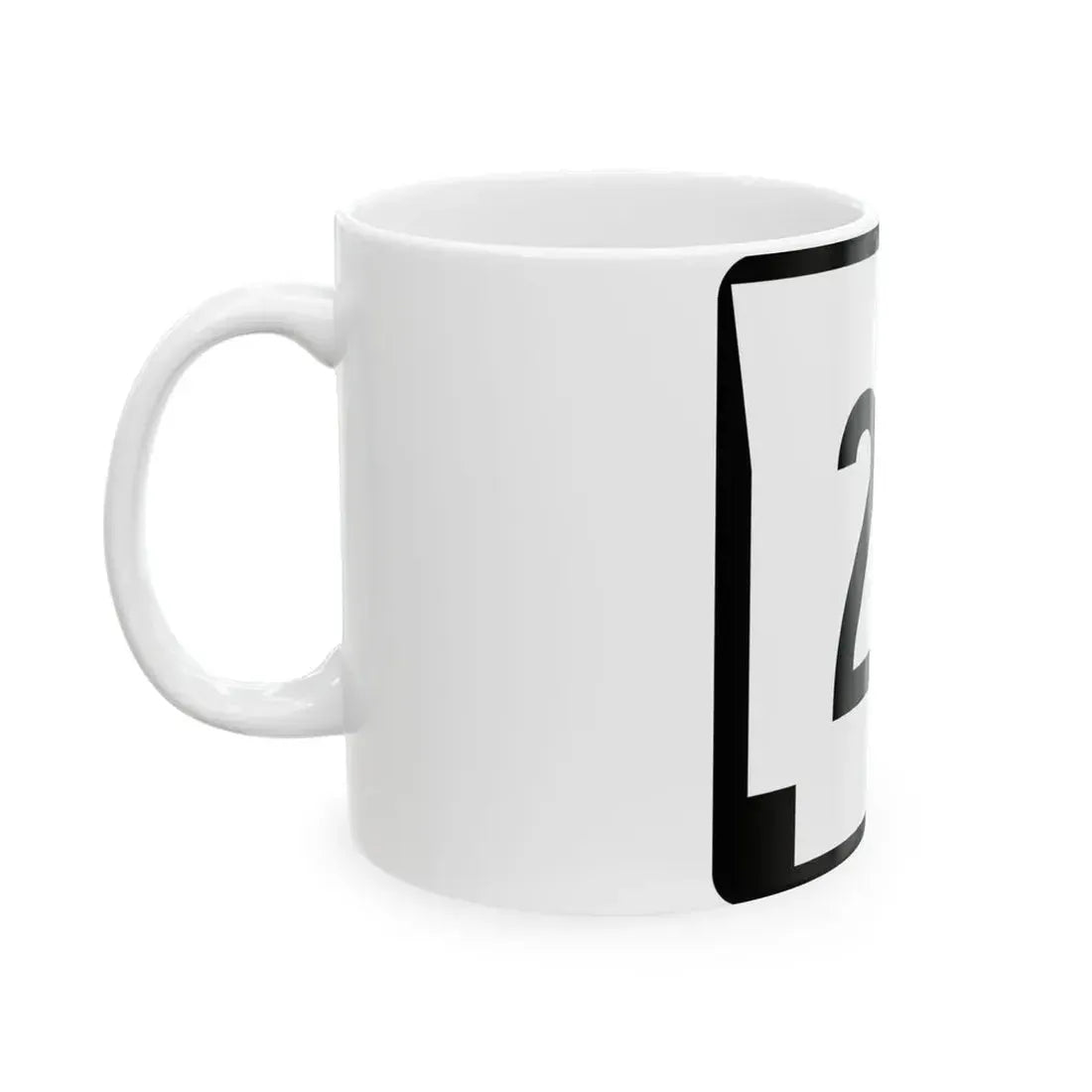 Arkansas 20 (Arkansas) (Road Sign) White Coffee Mug - Go Mug Yourself