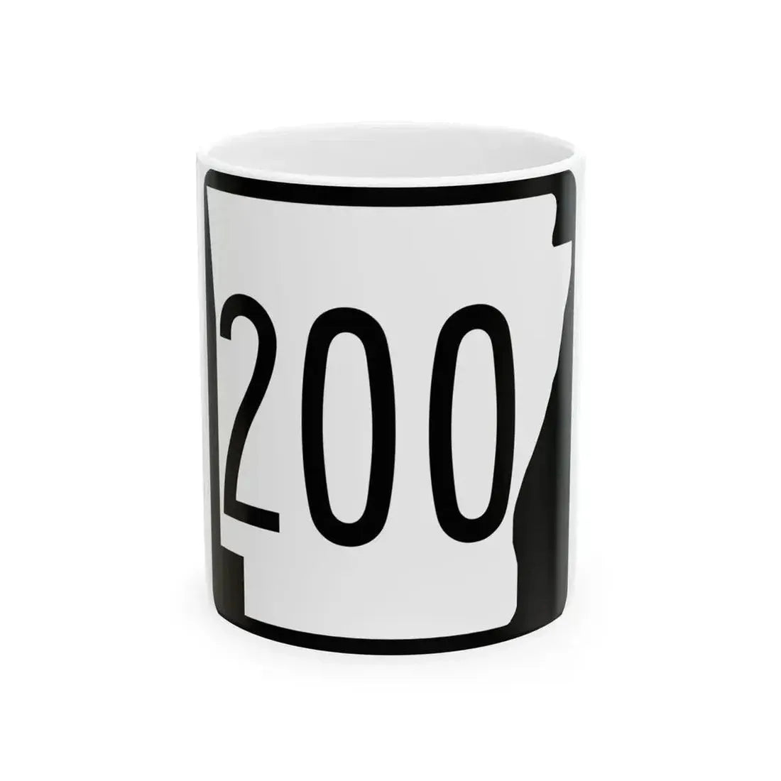 Arkansas 200 1970 (Arkansas) (Road Sign) White Coffee Mug 11oz - Go Mug Yourself