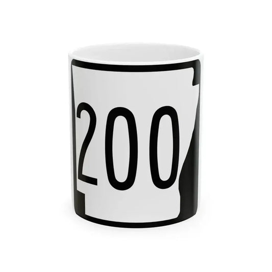 Arkansas 200 1970 (Arkansas) (Road Sign) White Coffee Mug 11oz - Go Mug Yourself