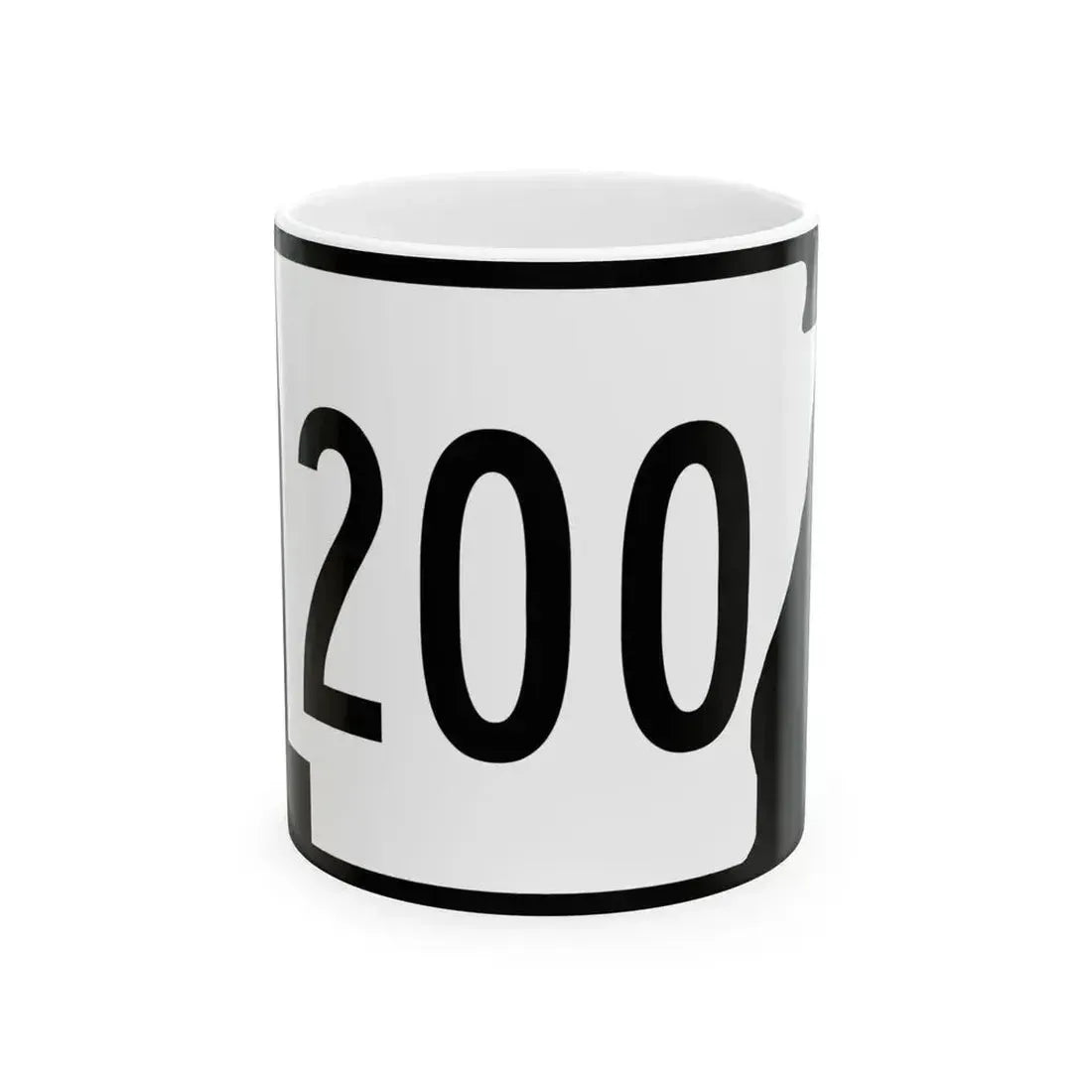 Arkansas 200 (Arkansas) (Road Sign) White Coffee Mug 11oz - Go Mug Yourself