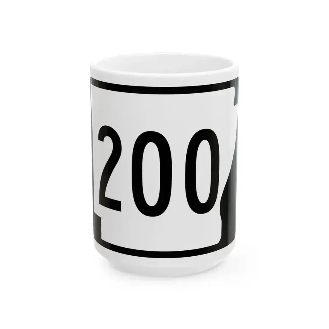 Arkansas 200 (Arkansas) (Road Sign) White Coffee Mug 15oz - Go Mug Yourself