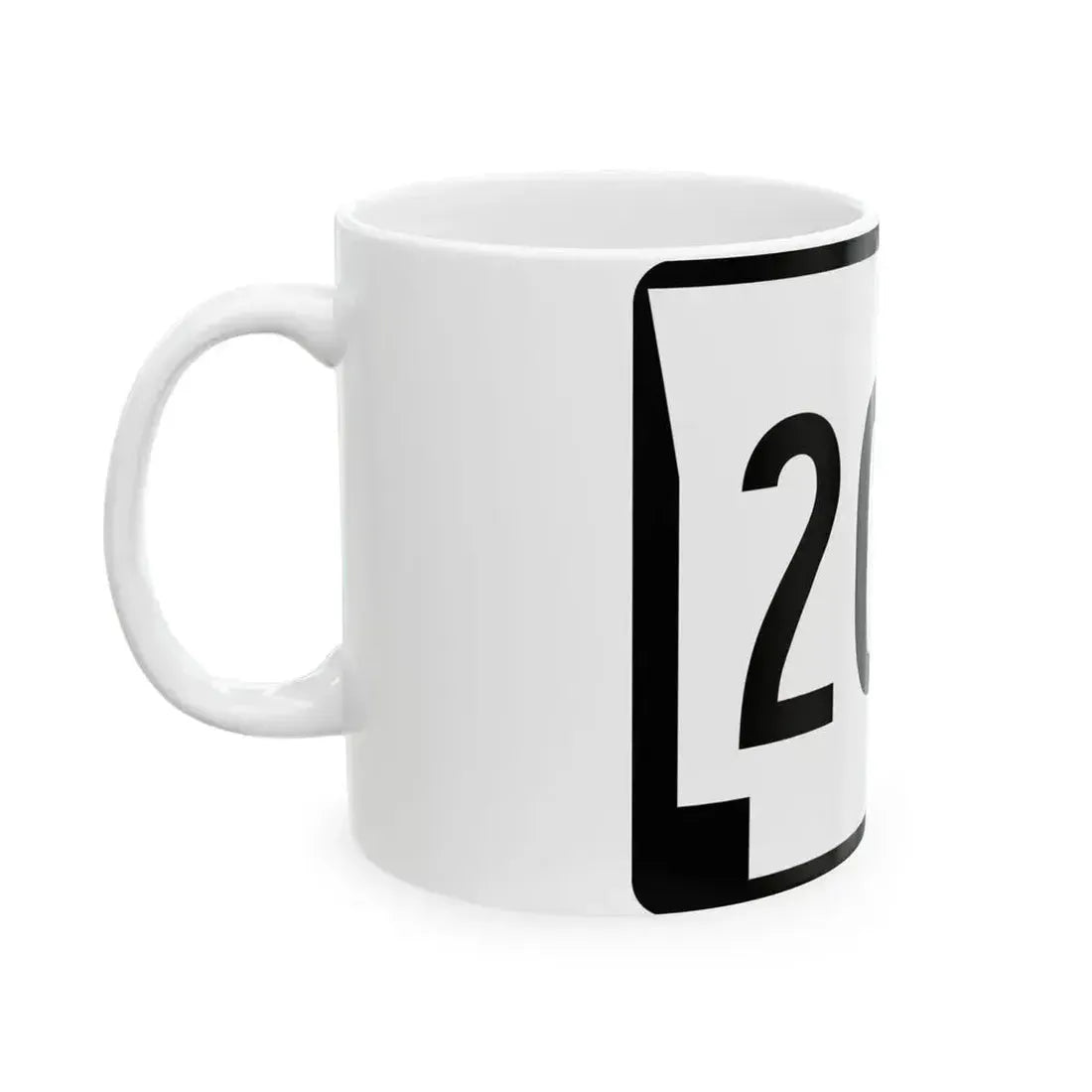 Arkansas 200 (Arkansas) (Road Sign) White Coffee Mug - Go Mug Yourself
