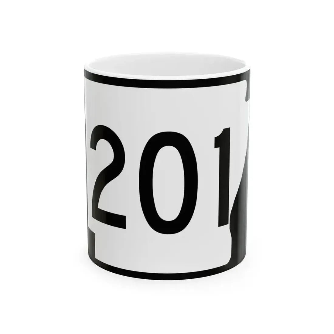 Arkansas 201 (Arkansas) (Road Sign) White Coffee Mug 11oz - Go Mug Yourself