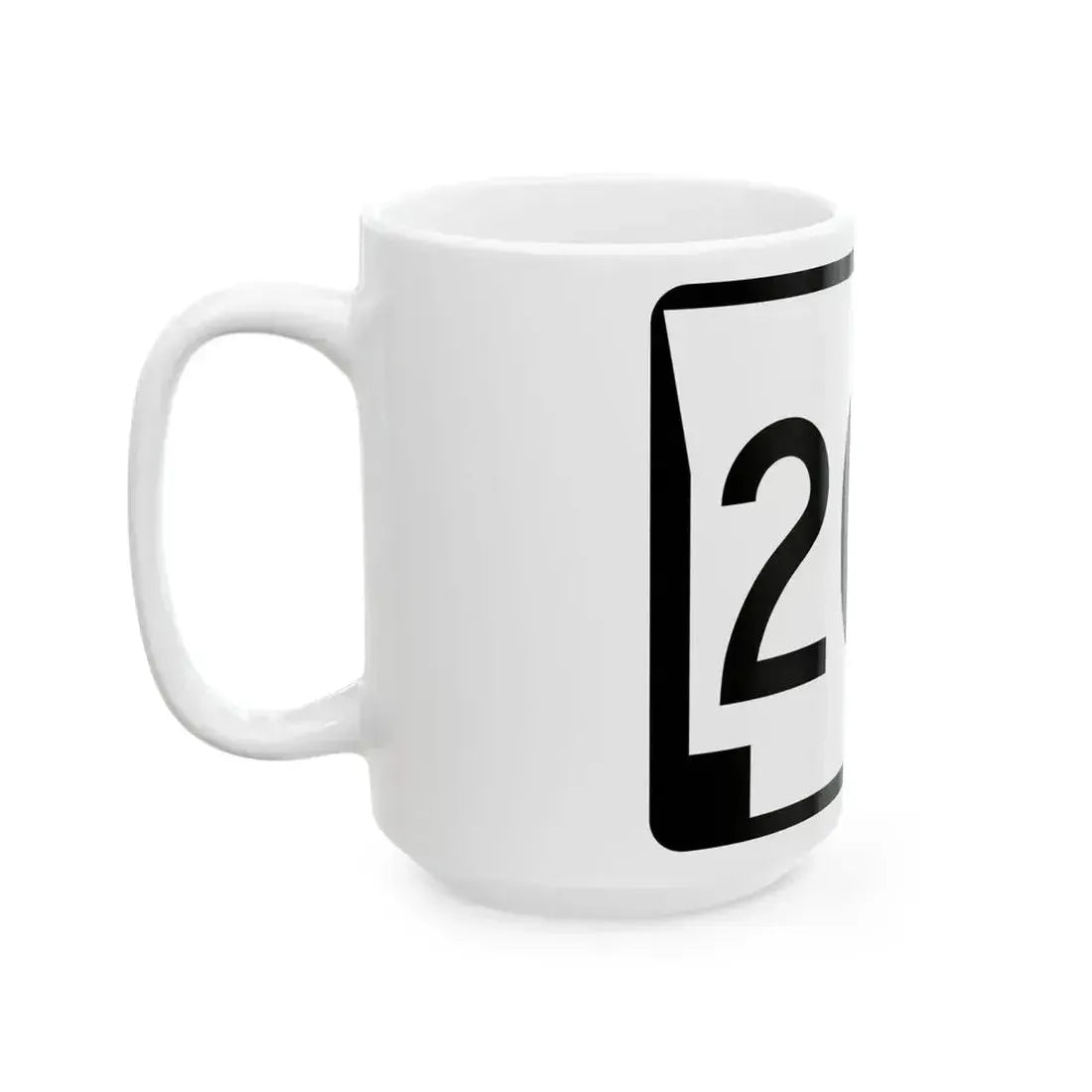 Arkansas 201S (Arkansas) (Road Sign) White Coffee Mug - Go Mug Yourself