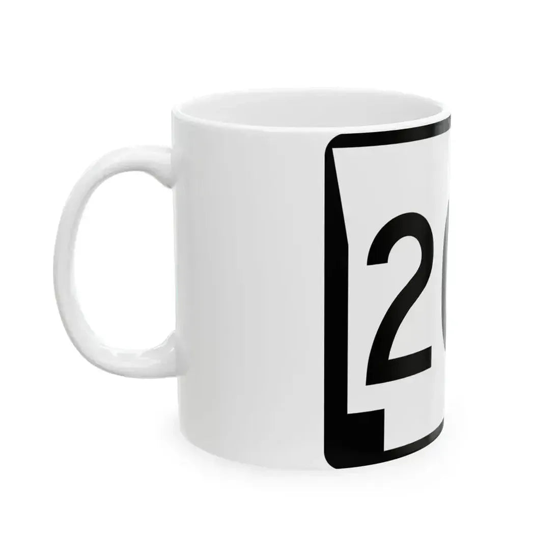 Arkansas 201S (Arkansas) (Road Sign) White Coffee Mug - Go Mug Yourself
